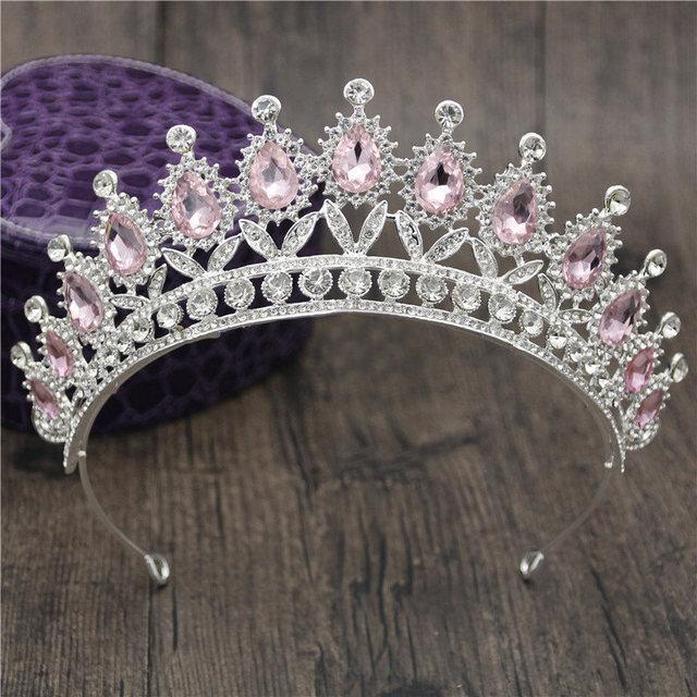 Gorgeous Rhinestone Crown Headbands Princess Tiaras and Crowns Bridal Hairband Girls Party Diadem Wedding Hair Jewelry