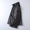 Mens Slim Fit PU Leather Jacket Casual Biker Style Fall Outerwear Youth