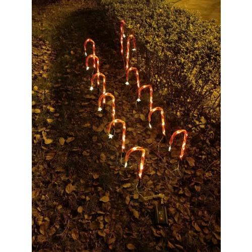 Solární osvětlení na trávník, pozemní osvětlení, vánoční dekorace, světlo z cukrové třtiny, venkovní zahrádka, jeden přívěs, pět světel na nádvoří