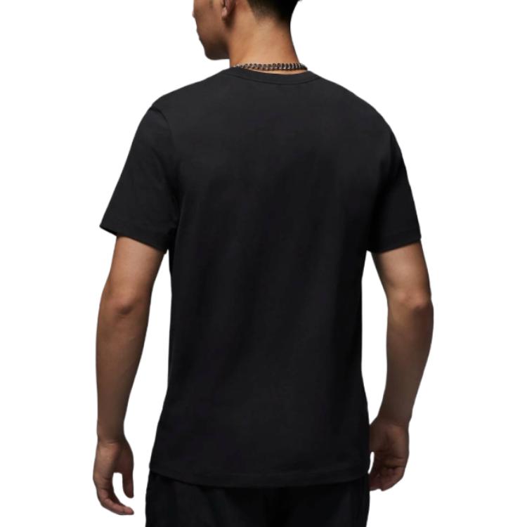 Jordan Paris Saint Germain Comfortable Fashion Round Neck Short Sleeve T-Shirt Men T-Shirt Black FV7729045