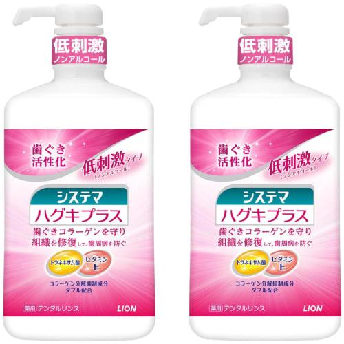 

[.co.jp Exclusive] [Bulk Purchase of 2] Haguki Plus Dental Rinse Mouthwash Liquid Toothpaste, 900ml x 2
