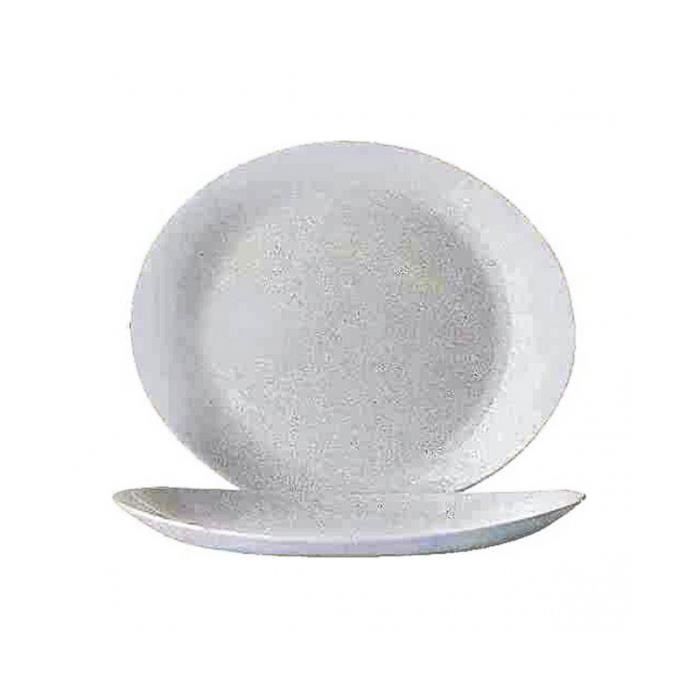 Assiette plate - Arcoroc - Blanc - Verre - Compatible lave-vaisselle - 1 pièce