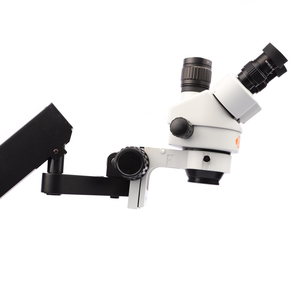 Rosfix Mikroskop Stereoskopowy Trinokularowy Neptune Pro MSNP-T-WDMS1 – Zakres Zoomu 7x-45x | Wysięgnik | Oświetlacz 56xLED I Soczewka 0,5x