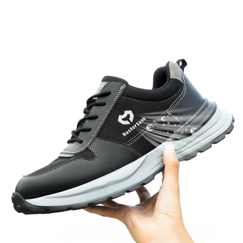 

Новые защитные ботинки мужские противоударные и противопрокольные дышащие суперлегкие утепленные пластиковые носки защитные ботинки 46