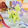 50pcs 3D Cartoon Car Paper Jigsaw Puzzle Construction Truck Toys Kids Birthday Party Favors Gift for Children Early Education