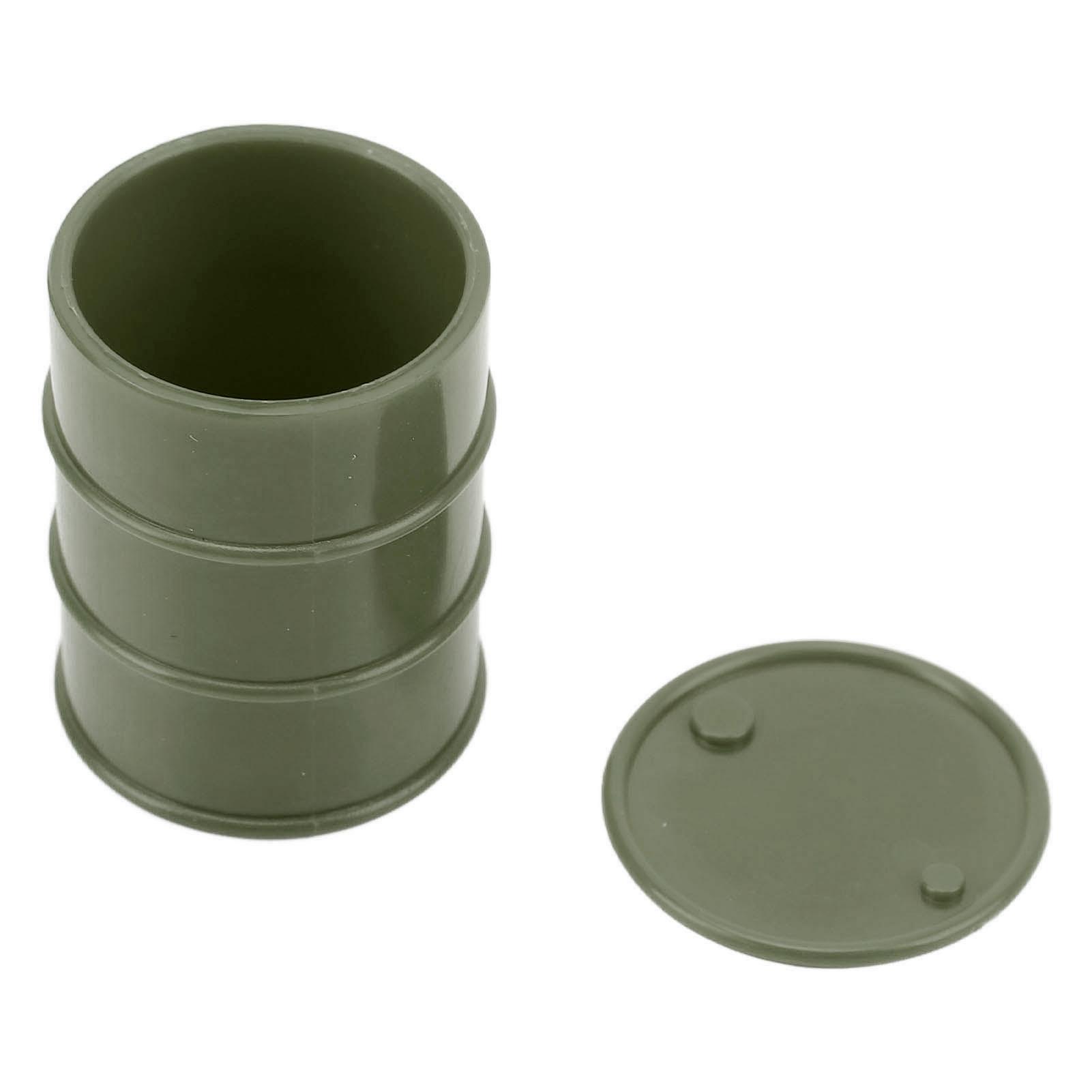 

RC Car Fuel Tank Decorative Safe Environmental Friendly Simulated Mini Fuel Tank for SCX24 Dark Green темно-зелений колір