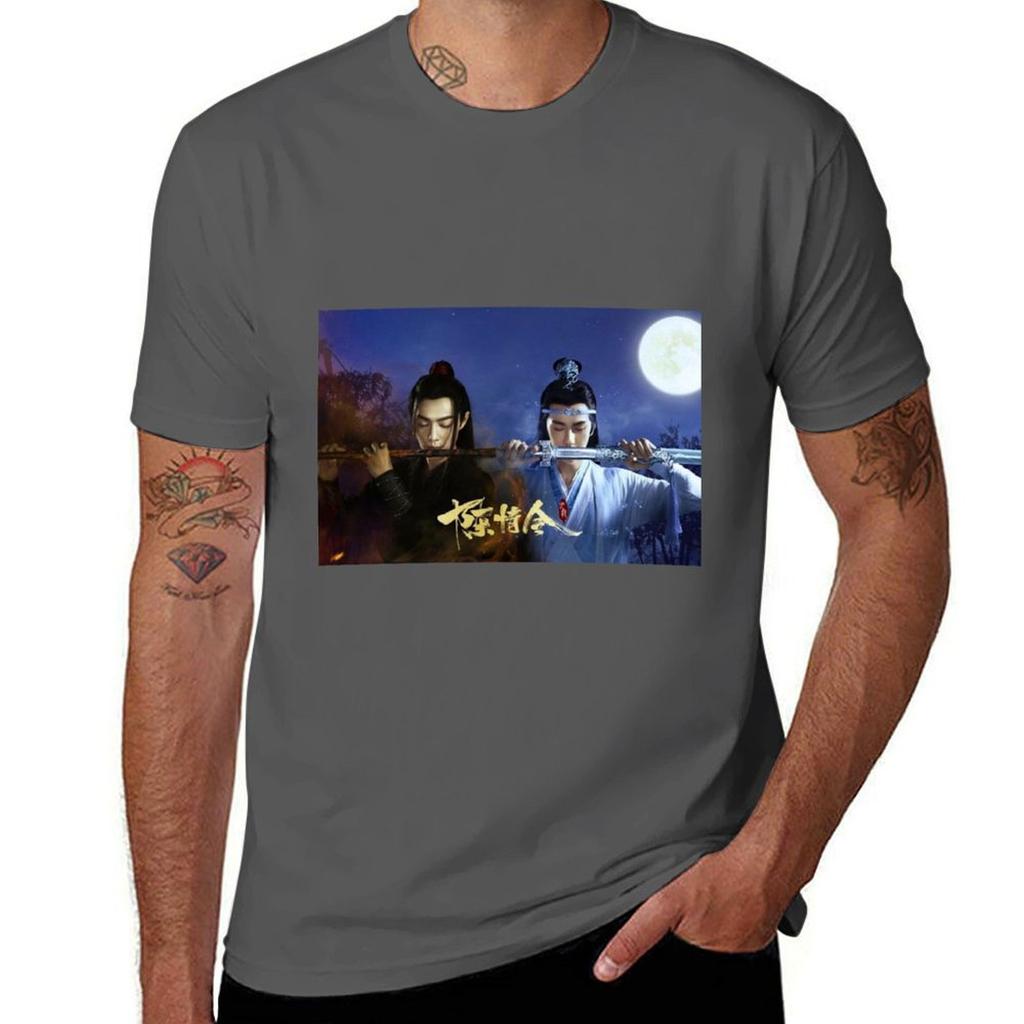 Das UNgezähmte TGCF T-Shirt Vintage Anime Shirt Baggy Shirts Vintage Kleidung Anime Kleidung Schwergewicht T-Shirts für Männer