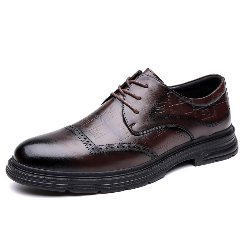 

Business leather shoes men s new men s formal leather shoes Baita single shoes security general leather shoes 44