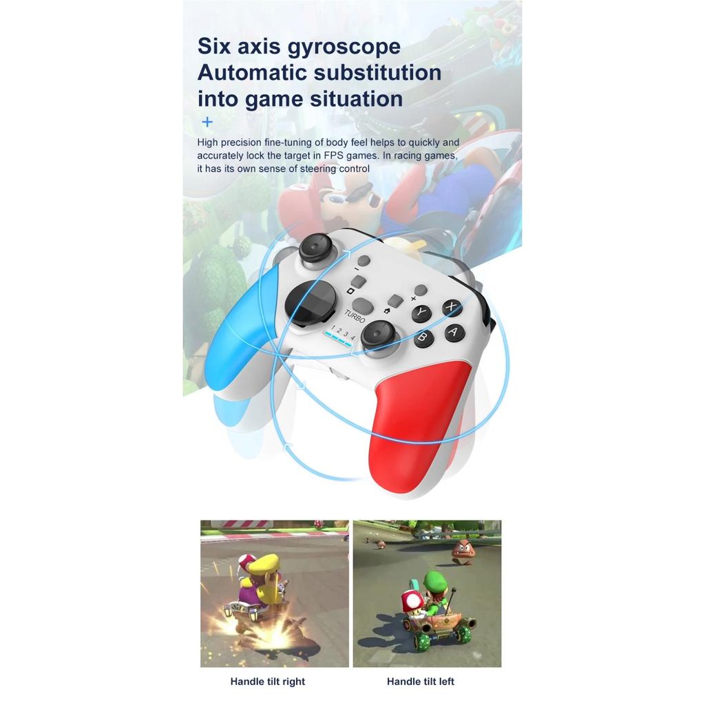 S01 Bluetooth-Compatible Game Controller Wireless Gamepad Met Motor 6-Axis Nintendo Switch Android Pc