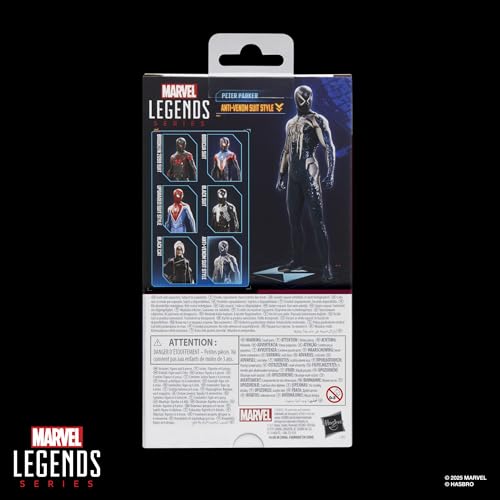 Hasbro Marvel Legends Series Gamerverse Peter Parker Anti-Venom Suit Style, Spider-Man 2 Video Game Collectible 15cm Action Figure G0837 Authentic