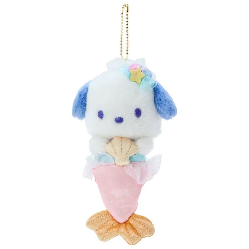 

Плюшевый брелок Sanrio Игрушка Русалочка Мелодия Cinnamoroll Аксессуары для рюкзака Подарки Pochacco