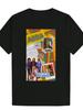 Retro Music Band Graphic T-shirt - White Vintage ABBA-Inspired Tee with