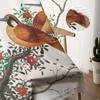 Chinese Style Plum Blossom Birds Flowers Sheer Curtains for Living Room Decoration Window Curtains Kitchen Tulle Voile Curtains