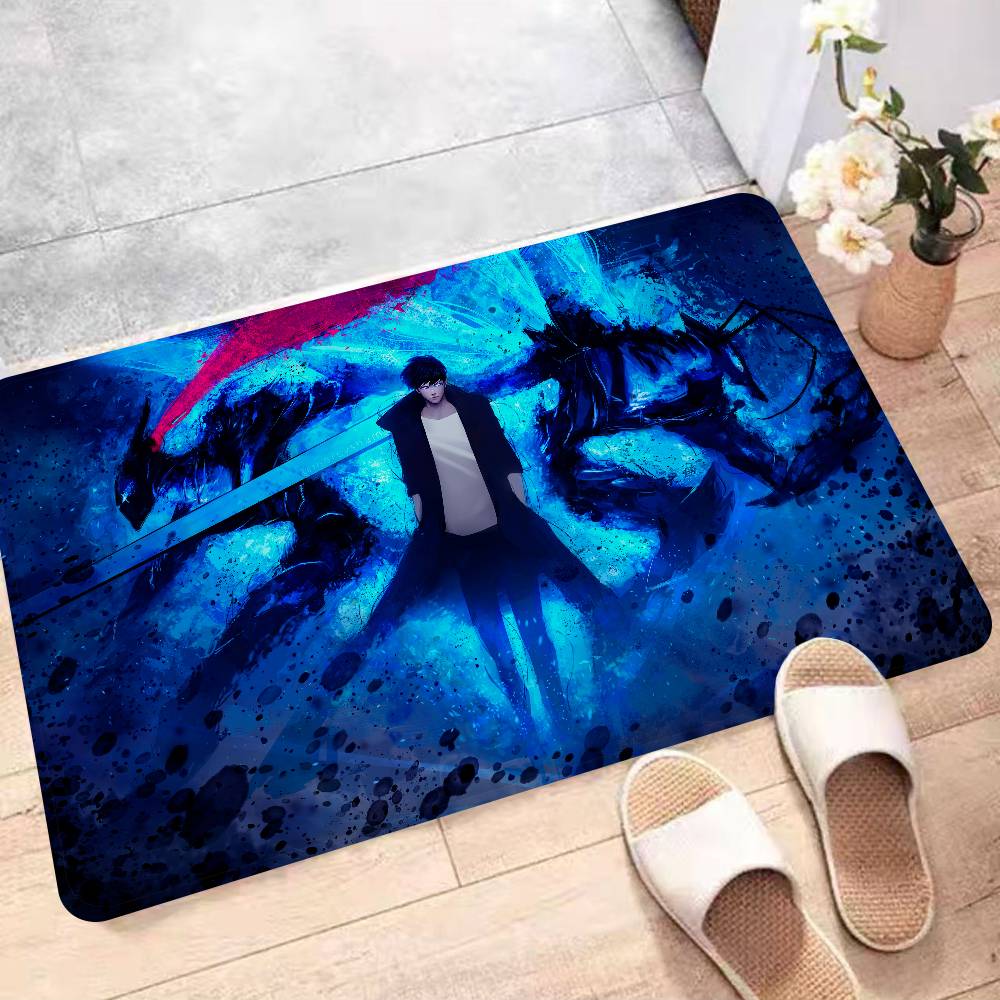 Japanese Manga Solo Leveling Bathroom Mat Non-Slip Laundry Room Mat Laundry Decor Balcony Child Living Room Toilet Rug