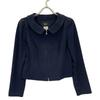 Rene 5013020 Navy Collared Double Zip Jacket Jacket 38 NavyUsed