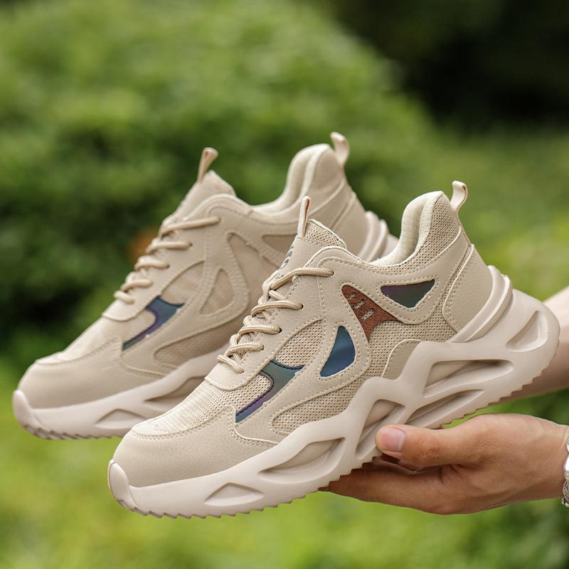 Safety Shoes Men With Steel Toe Cap Anti-Smash Men Work Shoes Sneakers Light Puncture-Proof Indestructible Shoes Mesh Breathable