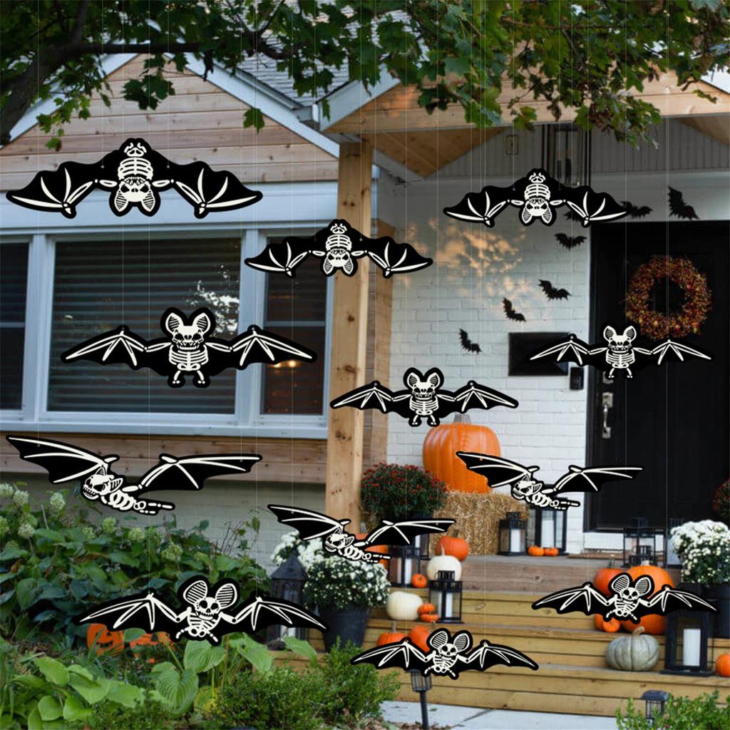 Spooky Halloween Spider Web Decoration 16 32 Pcs Set Creepy Black Insect Glow In the Dark Party Ornaments for Home Yard Outdoor