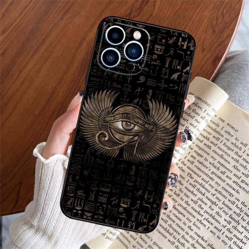 Egyptian Eye Of Horus Phone Case For iPhone 16 14 13 12 11 15 Pro Max Plus 12 13 Mini XR 16e Funda Silicone Cover
