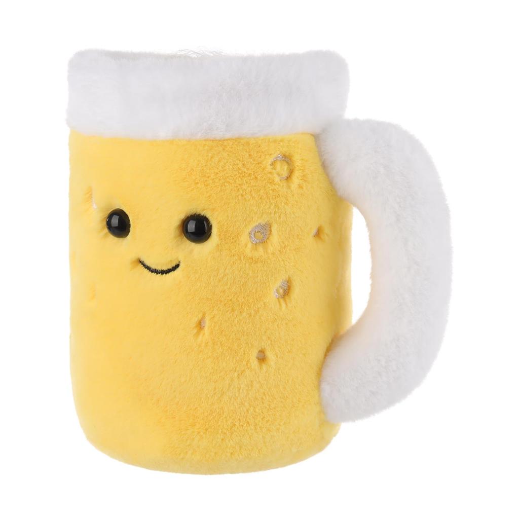 Aprikose Lamm Feiertagsbier Plüschtier, Weich und Niedlich, Flauschiges Feiertagsbier für Jungen und Mädchen, 15cm