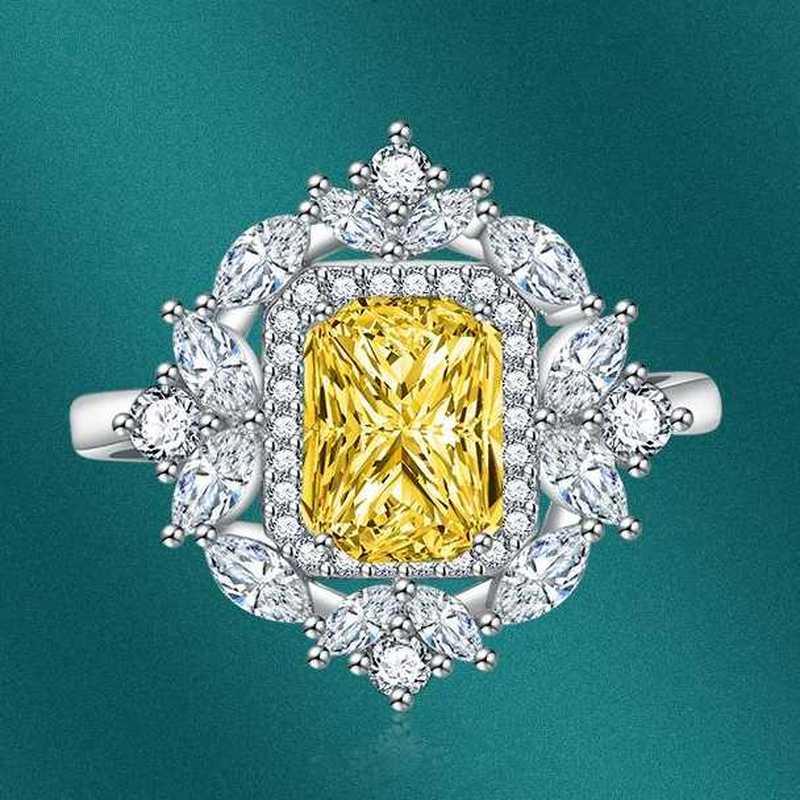 Sace Gems Klassischer Kupferlegierungs-Zirkonring für Damen, Schmuck, Hochzeit, Versprechen, Party, Geschenk