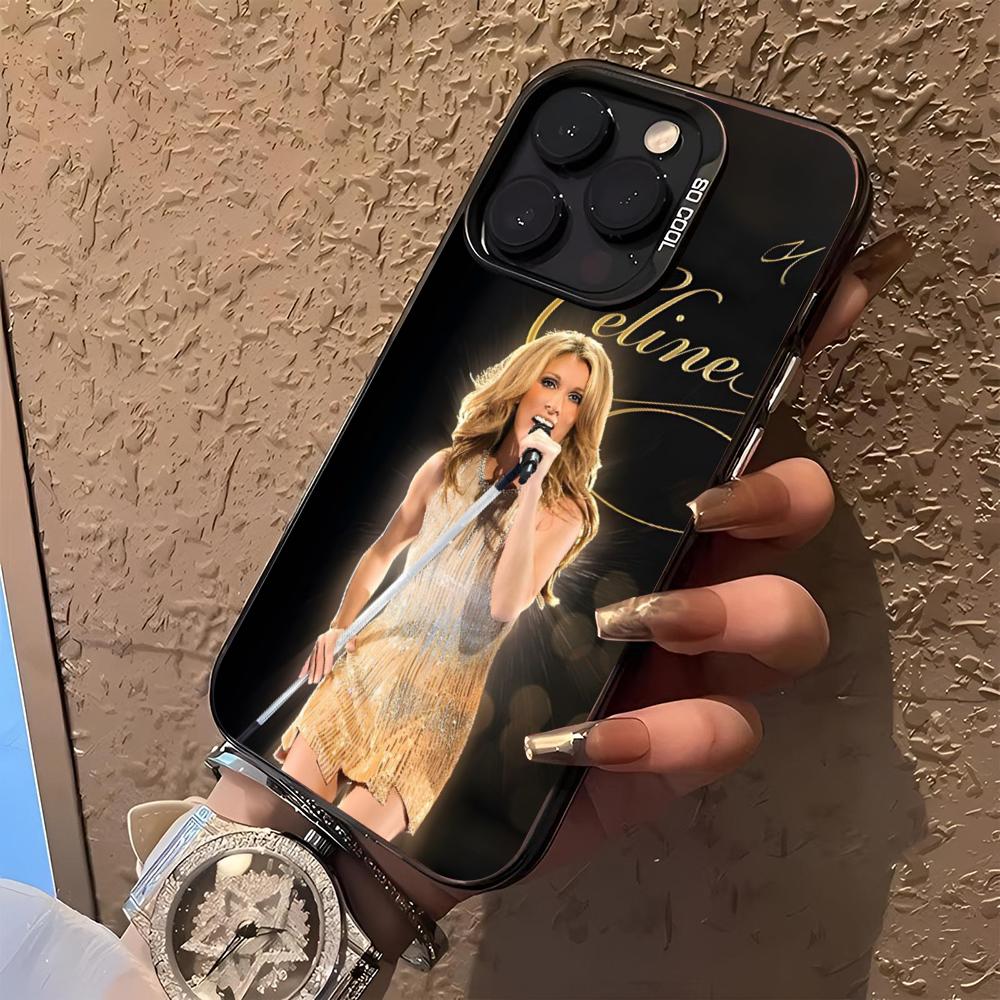 Celine Dion Singer Phone Case for Iphone 17 16 15 14 13 11 12 Pro Max Xr X Air Plus Black Silver Hard Shell Cover