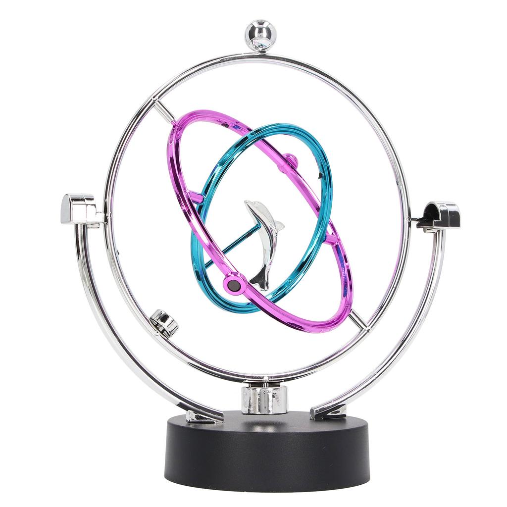 Perpetual Motion Toy Innovative Large Circle Dolphin Perpetual Swing Toy for Home Office