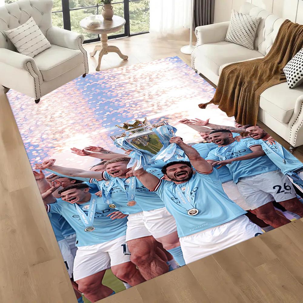 Manchester City Carpet Design For Balcony Living Rooms Outdoor Kitchen Antislip Rug Decorate Offices Spiritual Gift