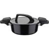 Szybkowar niskociśnieniowy - - 24 cm - 4 L - Kute aluminium - Indukcja - Czarny