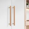 Beech Wood Drawer Pulls Walnut Wood Cabinet Pulls High-End Wooden Handles  Closet