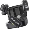 Hollyland Lark A1 Wireless Microphone for iPhone 15/16/17 & Android, 48kHz/24-bit,  Mini Mic for YouTube, Podcast, Vlogging