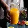 With Cup Bedside Glass Water Carafe Heat-resistant Drink Pitcher Modern Tea Pot  For Single