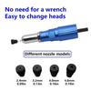 Aluminum Zinc Zinc Alloy Electric Rivet Stapler 2.4mm-4.8mm Pull Rivet Tool Insert Nut Tool  Professional Use