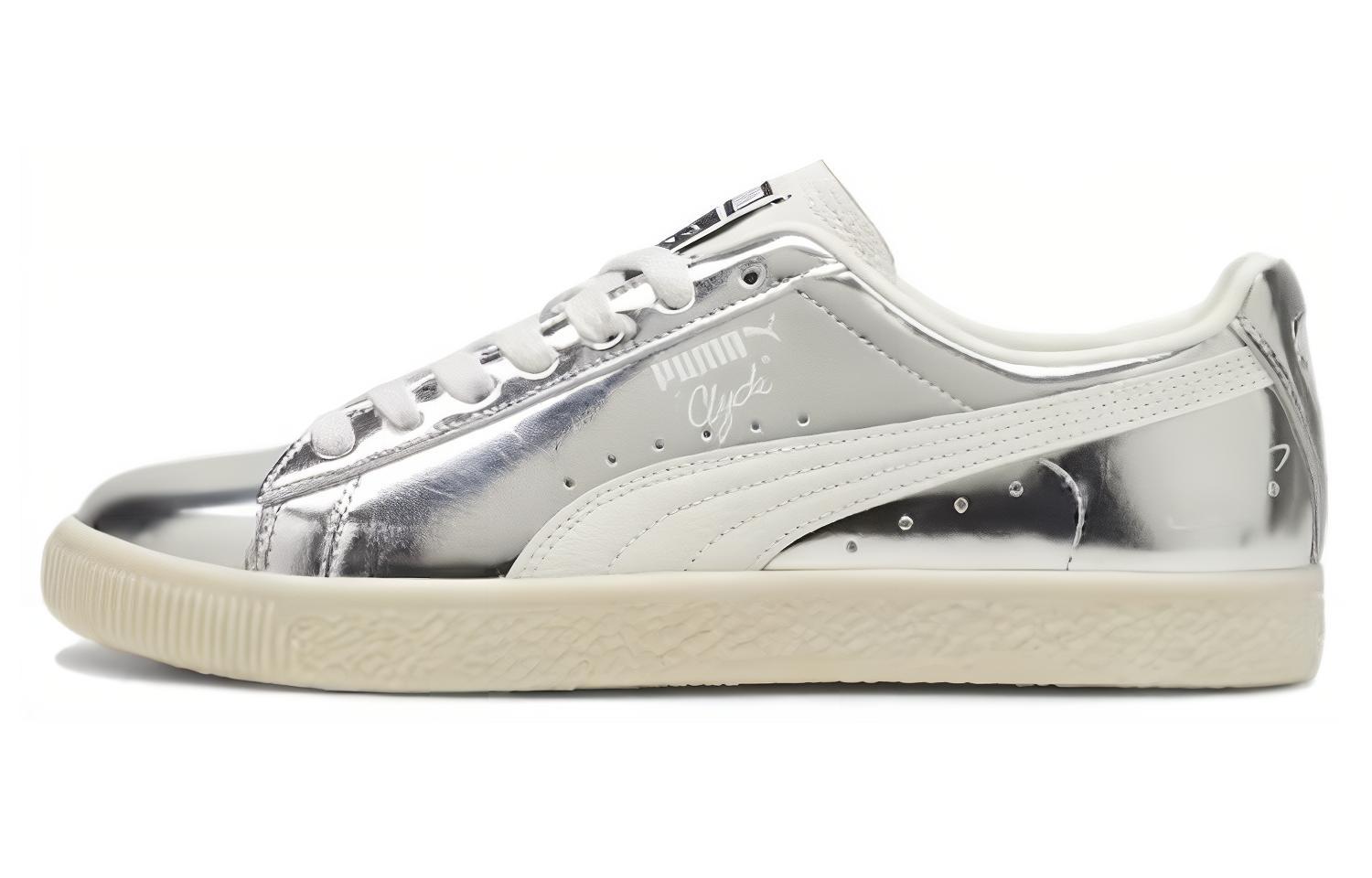 

PUMA Clyde Silver Women s 396488-01 41