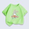 Summer Children's Printed T-shirt Boys' Trendy Girls' Tops Bottoming 100 Cotton