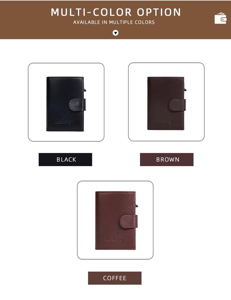 Baellerry RFID Anti-theft Aluminum Card Holder for Men