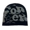 Y2K Hip-hop Unisex Beanie Hat Men Autumn and Winter Harajuku Style Photo Props Versatile Pile Bonnet