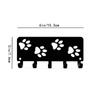 1pc Walking Paws Key Rack Hanger & Dog Leash Organizer - 9 Inch/6 Inch Metal Wall Art for Wall Hanging and Hooks