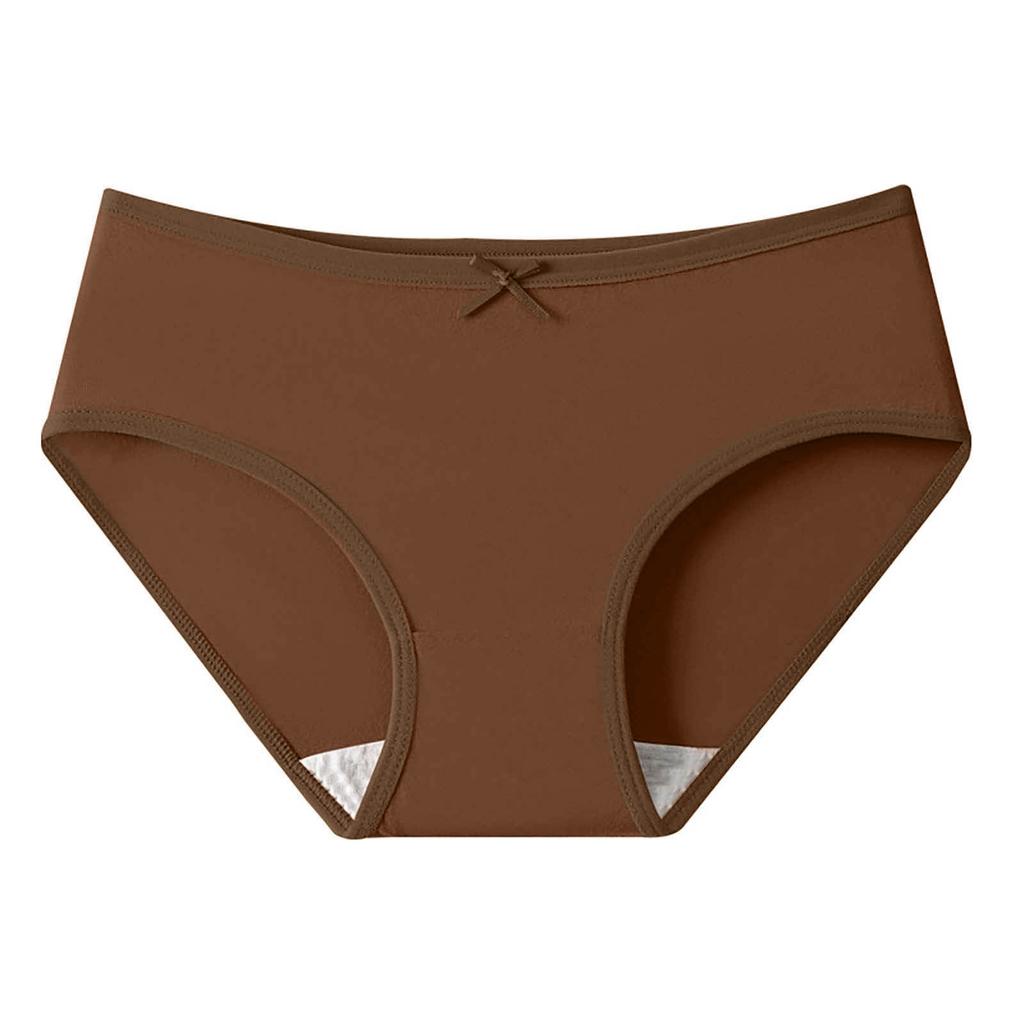 Women's Cotton Brief Underwear, Soft Breathable High Waist Panties, Full Coverage Comfort Stretch Underpants Multipack