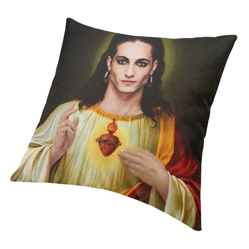 Federe Cuscino Holy Damiano David Decorazione Soggiorno Cuscino Sedia Maneskin Moderno Federa Quadrata