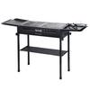Langer Grill Holzkohle Großer BBQ Grill Klappbare Seitenablage Camping Grill für Garten Hinterhof Party Picknick Kochen (47.28x25.61x25.61 Zoll)