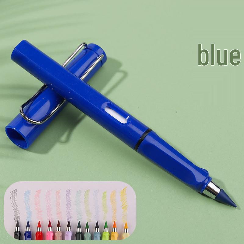 12-Color Endless Pencil: Black Technology Eternal Colored Pencils