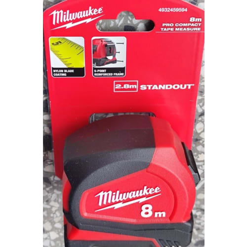 Milwaukee 4932459594 8m Pro Compact Metric Measuring Tape C8/25