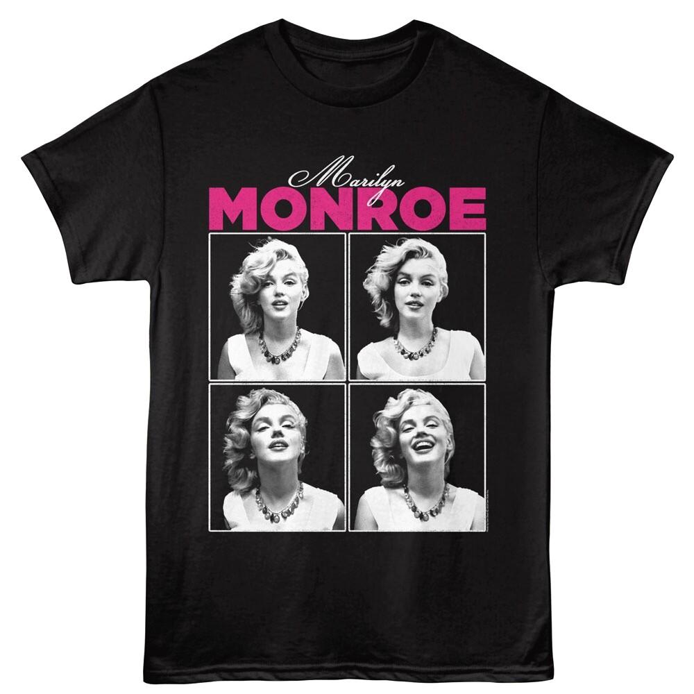 Marilyn Monroe Candid Portrait Men’s Black T Shirt XXXXL