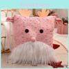 Christmas Decor Scene With Santa Snowman Reindeer Hug Pillow For Gift Festive