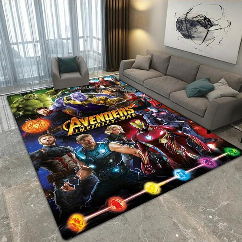 3D The Avengers Cartoon printed Carpet Living Room Bedroom Carpet Non-slip carpet home bedroom decor area rug Birthday Gift