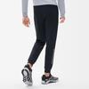 FILA Athletics Solid Logo Slim Fit Knitted Fitness Sports Long Pants Men bottoms Deep-Black A11M231606FBK