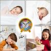 Learning Clock for Kids, Small Yellow Metal Analog Alarm Clock for Children's Time Learning, Suitable for Boys and Girls