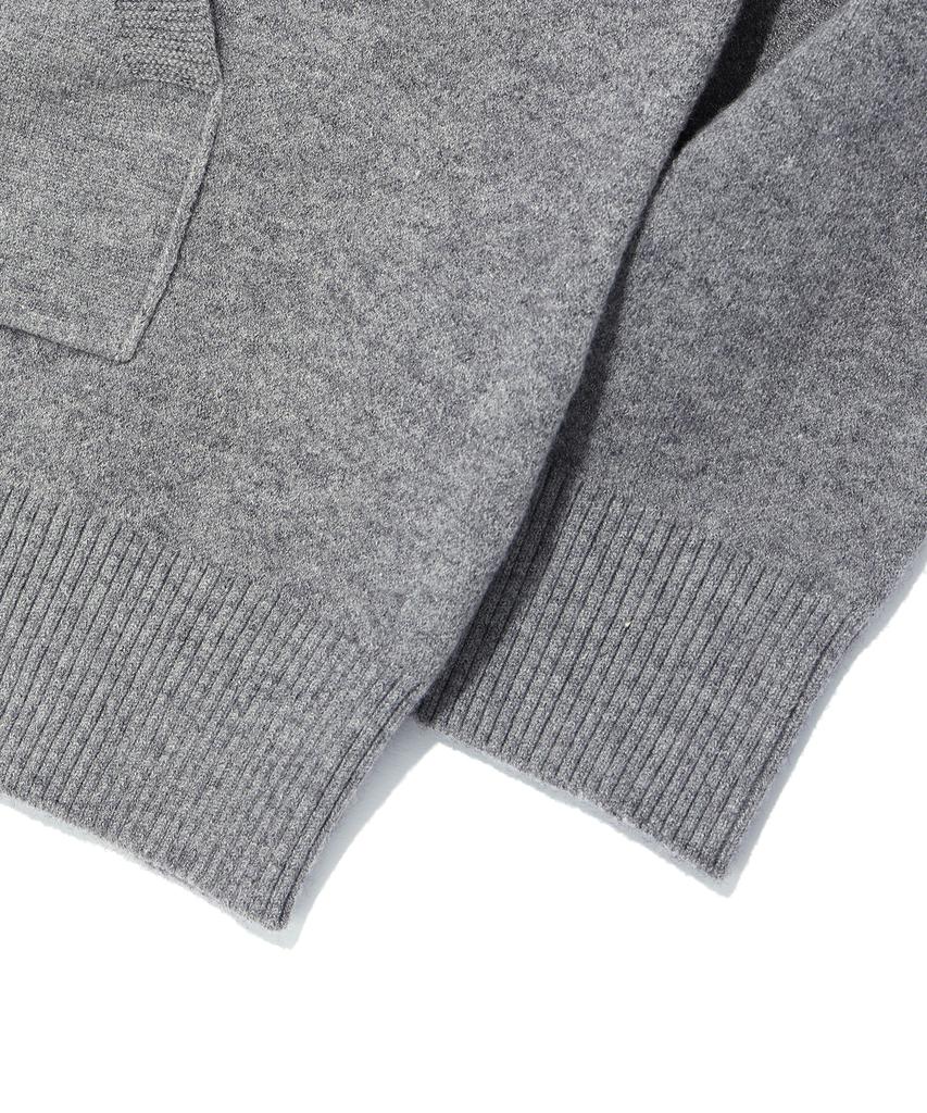 DISTN9NE Logo Hoodie Knit Melange Grey (Lp1Su059-097)
