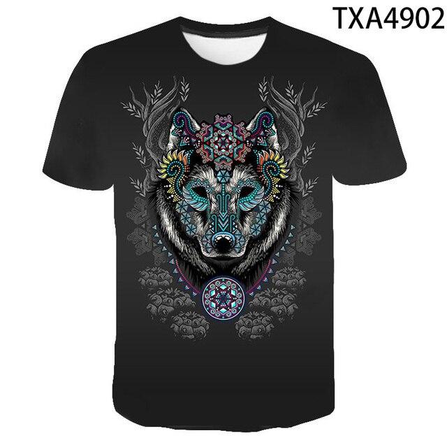 3D T Shirt Wolf New Summer Men Ladies Kids Casual Short Sleeves Fashion Print T Shirt Tops Boys Girls Kids Cool T Shirts