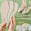 Women'S Self-Adhesive Leather Round Toe High Heel Insoles, Ultra-Thin Soft Sole, Comfortable And Breathable, Sweat-Absorbing